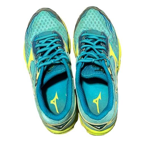 MIZUNO Womne's Blue, Green & Yellow Athletic Running Shoe-Size 9.5 - Picture 5 of 10